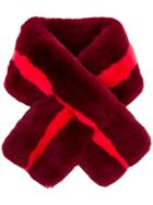 P.a.r.o.s.h. Rabbit Fur Collar - Red