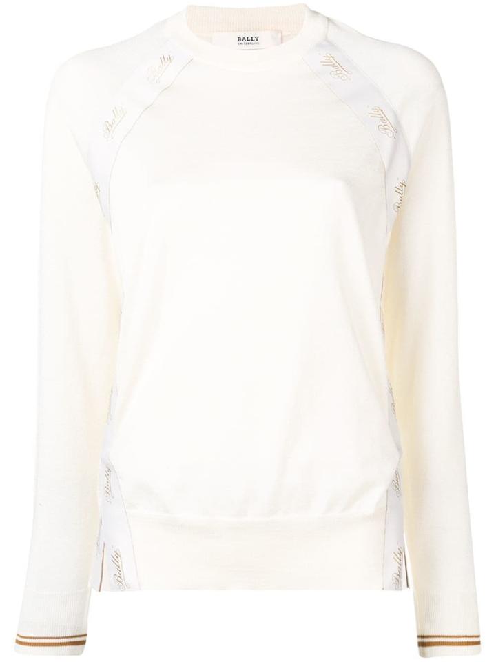 Bally Logo Ribbon Sweater - Neutrals