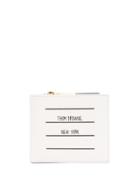 Thom Browne Printed Logo Wallet - White