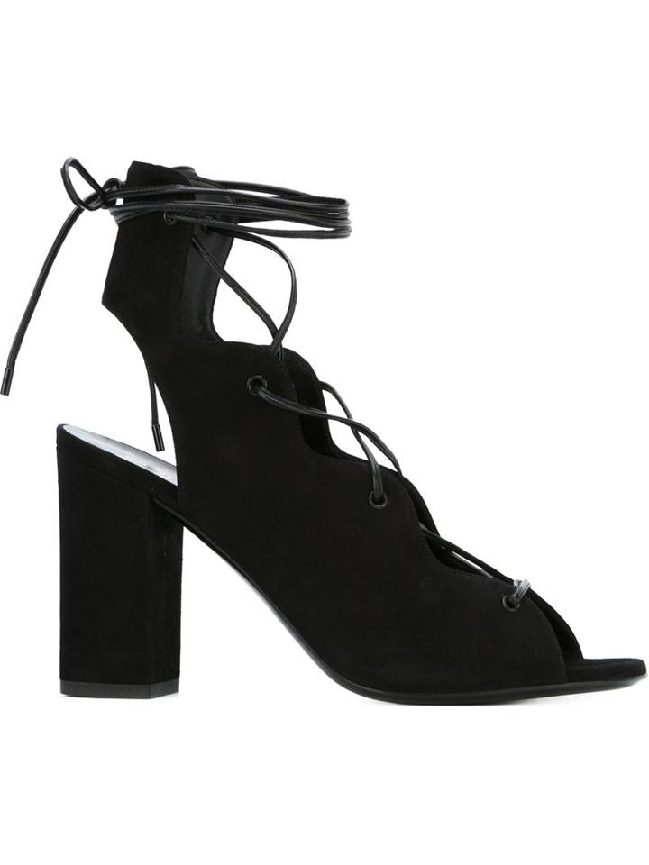 Saint Laurent Babies Sandals, Women's, Size: 38, Black, Suede/leather