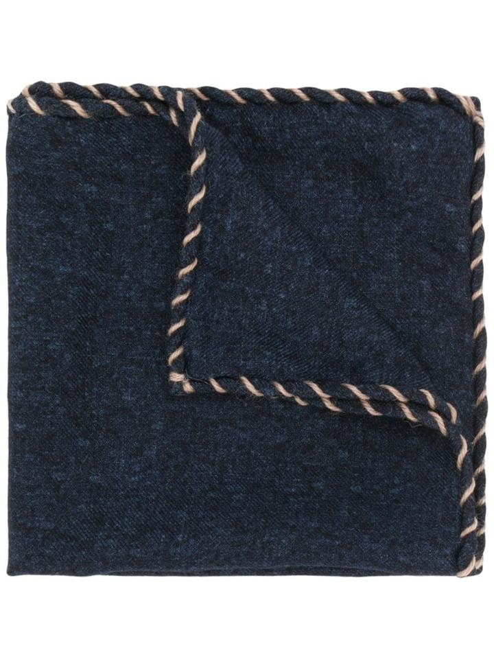 Brunello Cucinelli Piped Neckerchief - Blue