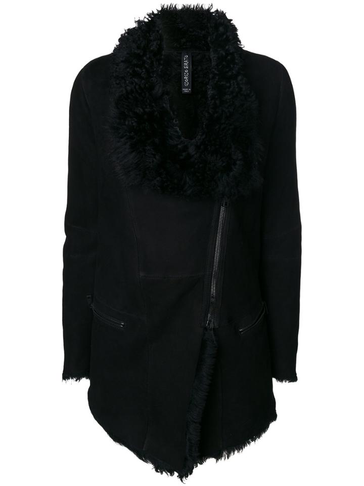Giorgio Brato Asymmetric Zipped Jacket - Black