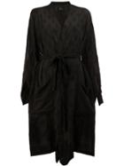 Lost & Found Ria Dunn Asymmetric Belted Coat, Women's, Size: Small, Black, Viscose/cotton/linen/flax/spandex/elastane