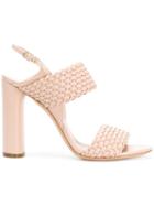 Casadei Woven Strap Sandals - Pink