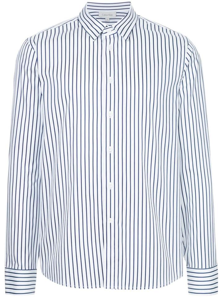 Ck Calvin Klein Striped Shirt - White