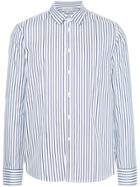 Ck Calvin Klein Striped Shirt - White