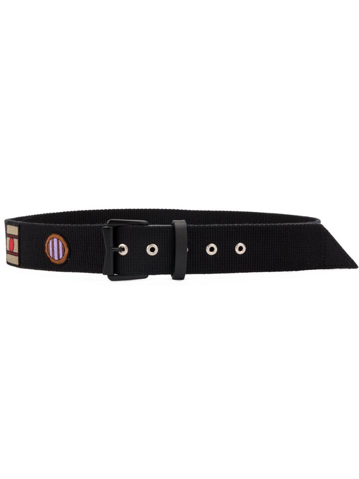Lanvin Eyelets And Patch Belt - Black