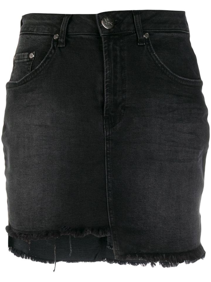 One Teaspoon Mini Denim Skirt - Black