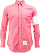 Thom Browne Button-down Armband Shirt - Pink & Purple