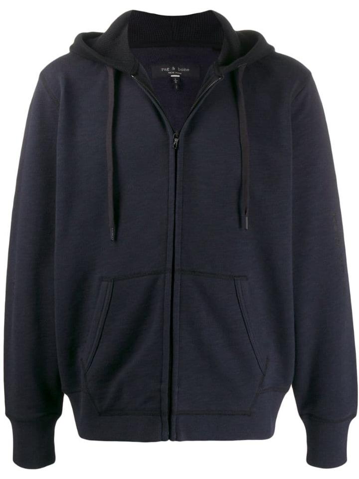 Rag & Bone Zip Up Hooded Jacket - Blue