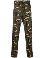 Palm Angels Side-striped Camouflage Track Pants - Green