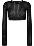 Diesel Black Gold Cropped Knitted Top