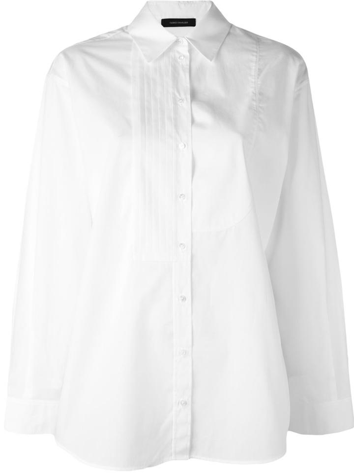 Cédric Charlier Pleated Detail Shirt