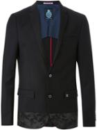 Guild Prime Camouflage Detail Blazer, Men's, Size: S, Black, Polyester/polyurethane/rayon