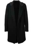 Bassike - Hooded Coat - Men - Nylon/wool - S, Black, Nylon/wool