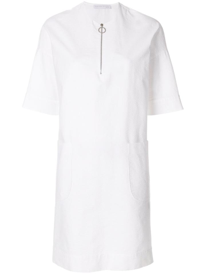 Fabiana Filippi Zipped Neck Dress - White