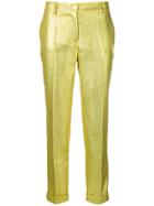 P.a.r.o.s.h. Slim Fit Trousers - Yellow & Orange