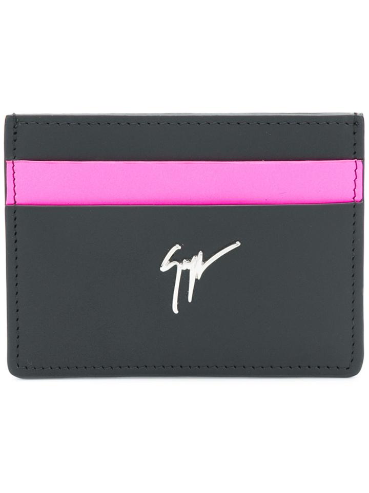 Giuseppe Zanotti Design Colourblock Card Holder - Black