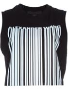 Alexander Wang Barcode Logo Tank Top, Women's, Size: M, Black, Cotton
