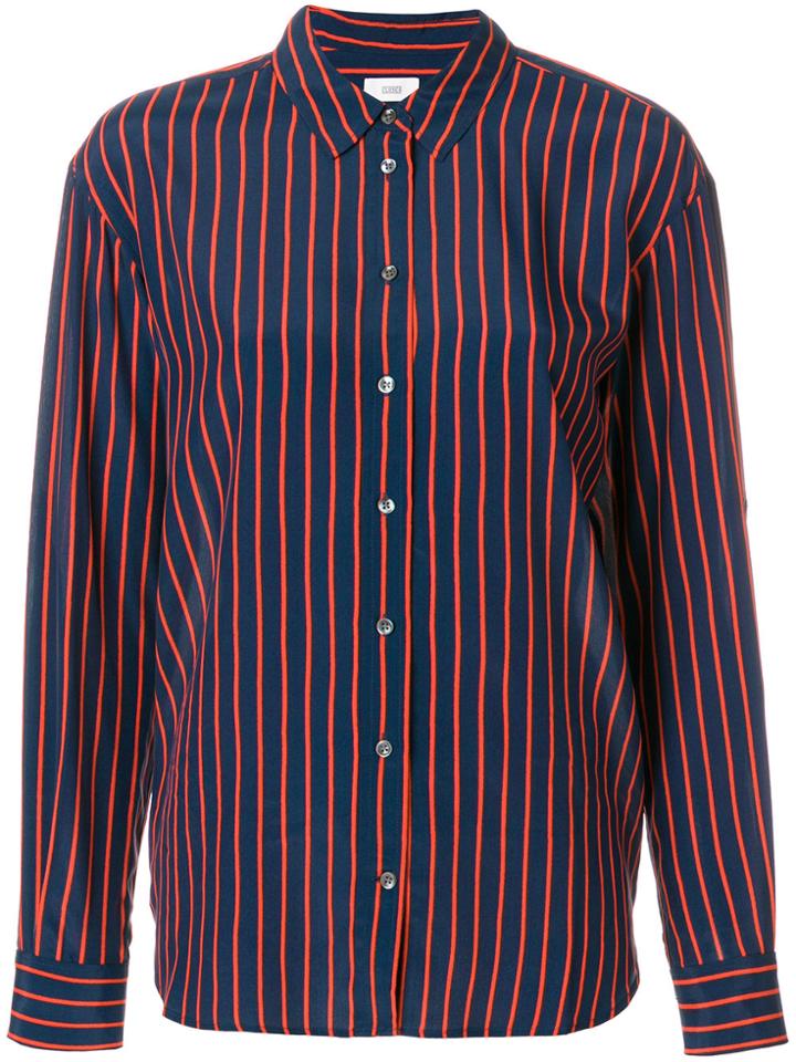 Closed Striped Button Shirt - Blue