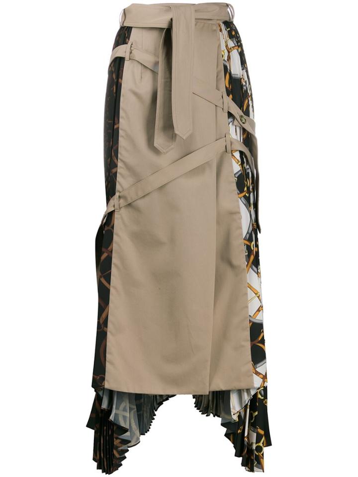 Rokh Rokh R2ca49ct887 Burlywood Chain Print - Neutrals