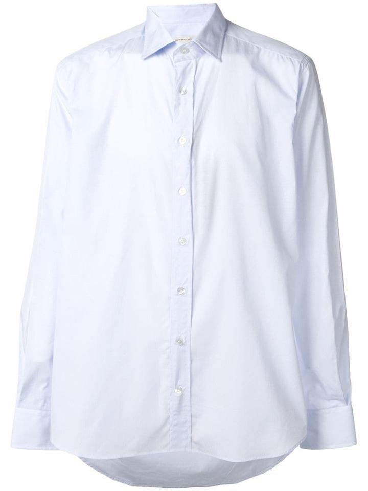 Etro Long-sleeve Fitted Shirt - Blue