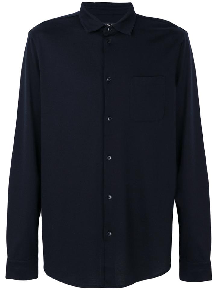 Z Zegna Chest Pocket Shirt - Blue