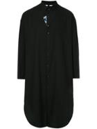 Yohji Yamamoto Cut-out Detail Baggy Shirt - Black