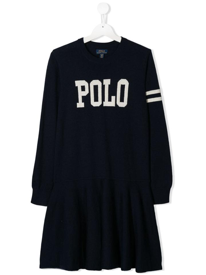 Ralph Lauren Kids Teen Polo Knit Dress - Blue