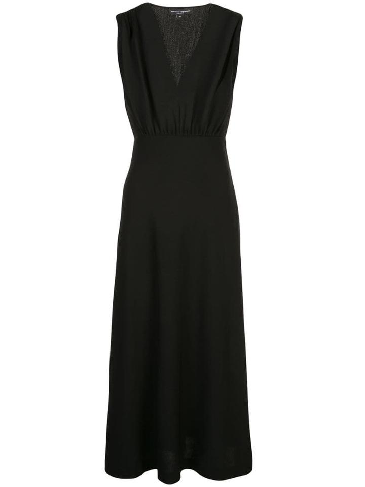Narciso Rodriguez V-neck Midi Dress - Black