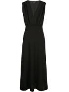 Narciso Rodriguez V-neck Midi Dress - Black