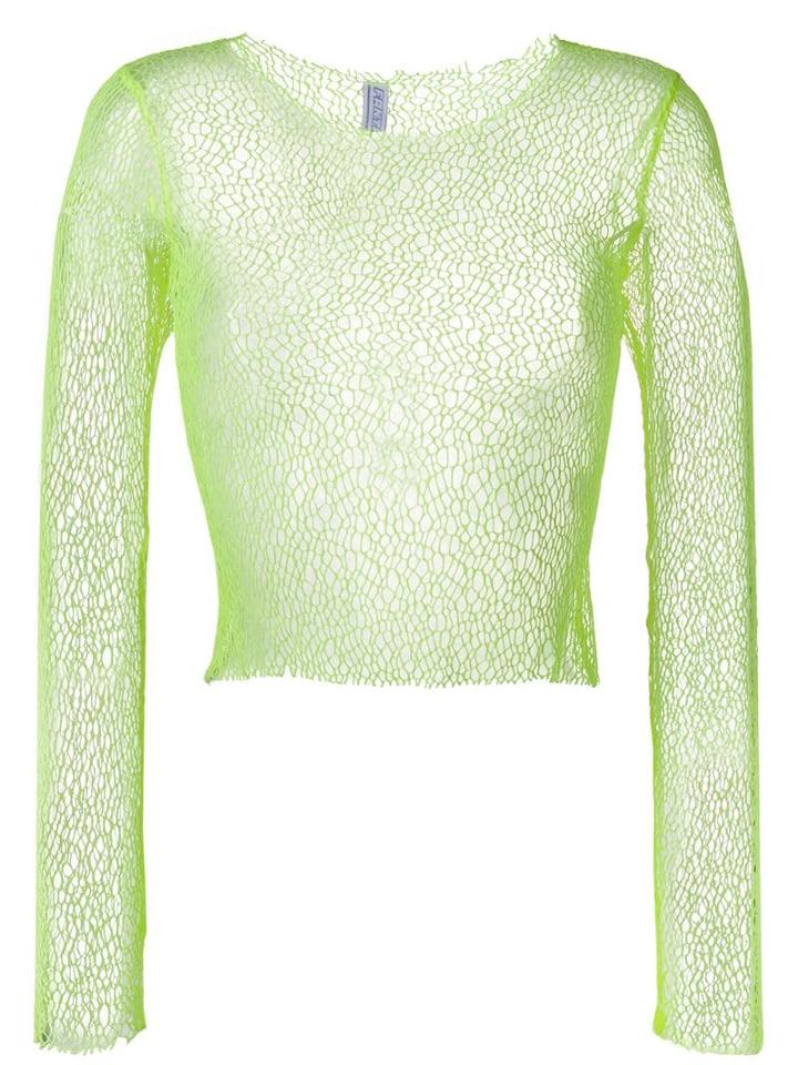 Fantabody Open Knit Jumper - Yellow