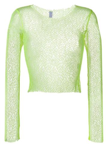 Fantabody Open Knit Jumper - Yellow