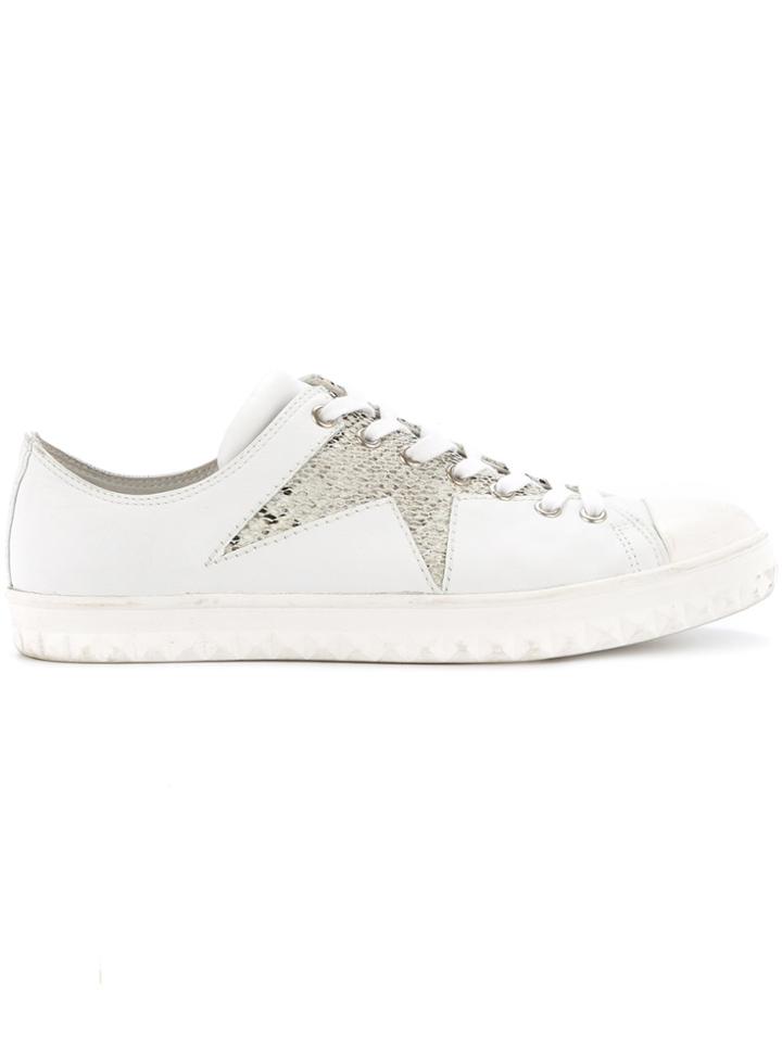 Kazuyuki Kumagai Star Motif Sneakers - White