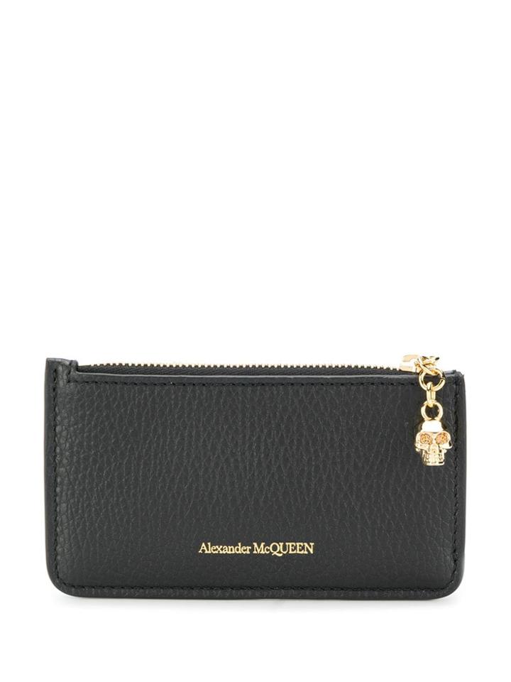 Alexander Mcqueen Leather Card Holder - Black