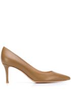 Gianvito Rossi Simple Pointed Pumps - Brown
