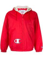 Supreme Champion Sherpa Lined Hooded Jacket Fw17 - Red