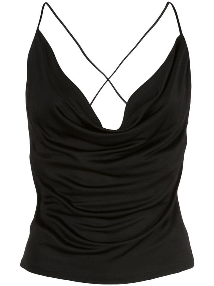 Opening Ceremony Cowl Neck Top - Black