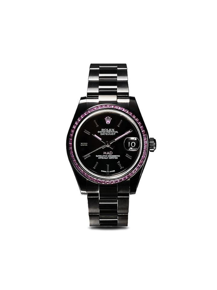 Mad Paris Rolex Oyster Perpetual Datejust Watch - Black