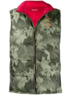 Hackett Camouflage Print Gilet - Red