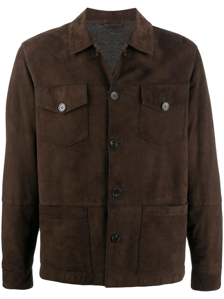Altea Long-sleeve Fitted Jacket - Brown