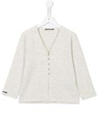 Album Di Famiglia Kids V-neck Cardigan, Boy's, Size: 6 Yrs, Nude/neutrals