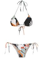 Adriana Degreas Tropiques Printed Bikini Set - Preto