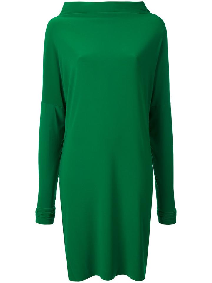 Norma Kamali - All In One Dress - Women - Polyester/spandex/elastane - Xs, Green, Polyester/spandex/elastane