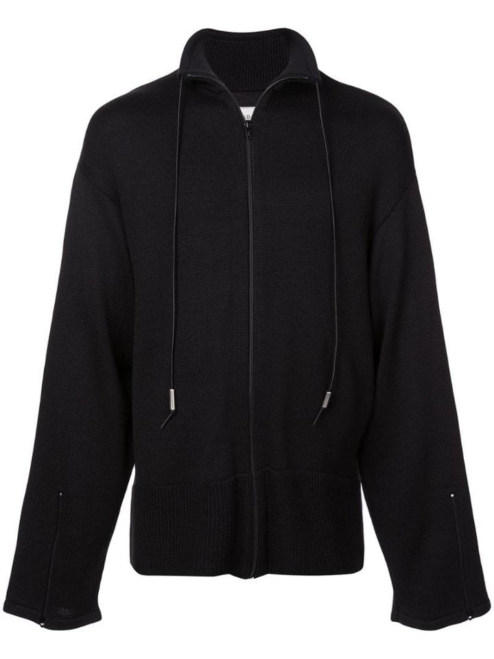 A-cold-wall* Roll Neck Zipped Jumper - Black