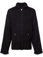 A-cold-wall* Roll Neck Zipped Jumper - Black