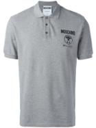 Moschino Logo Polo Shirt, Men's, Size: Small, Grey, Cotton