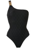 Lygia & Nanny - Asymmetric Bodysuit - Women - Polyamide/spandex/elastane - 40, Women's, Black, Polyamide/spandex/elastane