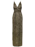 Tufi Duek Long Silk Dress - Gold