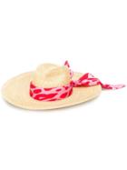 Ermanno Scervino Scarf Detail Hat - Neutrals